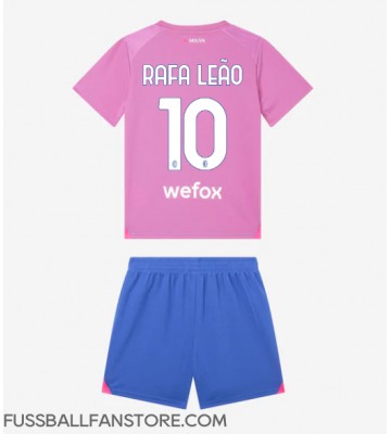 AC Milan Rafael Leao #10 Replik 3rd trikot Kinder 2023-24 Kurzarm (+ Kurze Hosen)